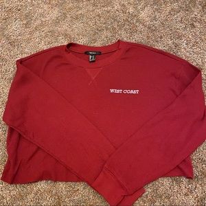 Forever 21 Thermal Crop Top LS